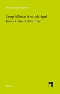 Cover: Jenaer Kritische Schriften II - Meiner
