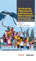 Cover: The Intersection of Migration with Authoritarian and Illiberal Tendencies. Contextualized in Latin America and the Middle East - Dejusticia