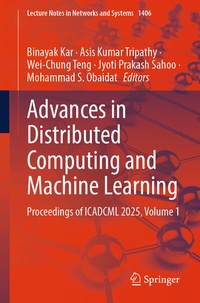 Enlarge image Cover: Advances in Distributed Computing and Machine Learning - Springer Nature Switzerland AG