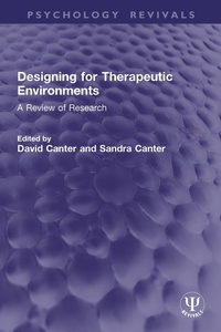 Enlarge image Cover: Designing for Therapeutic Environments - Routledge