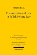 Abbildung von: Circumvention of Law in Polish Private Law - Mohr Siebeck