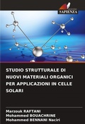 Cover: Studio Strutturale Di Nuovi Materiali Organici Per Applicazioni in Celle Solari - Edizioni Sapienza