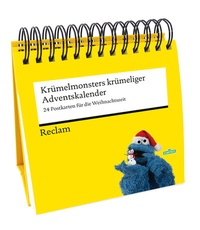 Abbildung von: Krümelmonsters krümeliger Adventskalender. 24 Postkarten für die Weihnachtszeit (Advents-Postkartenaufsteller) - Reclam