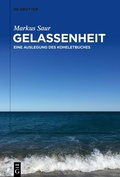 Cover: Gelassenheit - De Gruyter