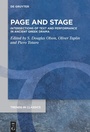 Cover: Page and Stage - De Gruyter
