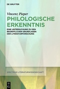 Cover: Philologische Erkenntnis - De Gruyter