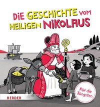 Abbildung von: Die Geschichte vom heiligen Nikolaus Kontrastbuch (Pappbilderbuch) - Verlag Herder