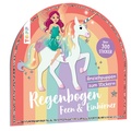 Cover: Stickerbuch: Anziehpuppen zum Stickern. Regenbogen-Feen und Einh&ouml;rner - frechverlag GmbH