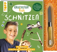 Abbildung von: Kreativstart Kids Schnitzen. Anleitungsbuch und Material - Frech