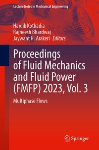 Abbildung von: Proceedings of Fluid Mechanics and Fluid Power (FMFP) 2023, Vol. 3 - Springer