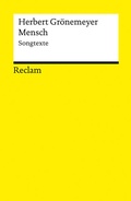Bild: Mensch. Songtexte - Reclam