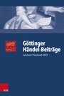 Cover: Göttinger Händel-Beiträge, Band 26 - Vandenhoeck & Ruprecht