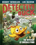 Cover: Detective Duck: The Mystery at Emerald Pond (Detective Duck #3) - Amulet Books