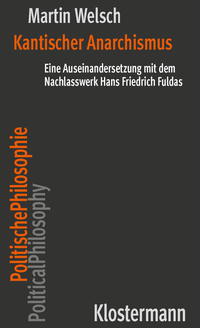 Abbildung von: Kantischer Anarchismus - Vittorio Klostermann Verlag