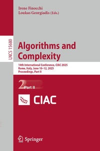 Enlarge image Cover: Algorithms and Complexity - Springer