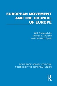 Abbildung von: European Movement and the Council of Europe - Routledge