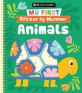 Cover: Brain Games - My First Sticker by Number: Animals - Publications International, Ltd.