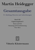 Bild: Raum und Zeit - Stimmung und Grundstimmung - Über Marx - Vittorio Klostermann Verlag