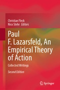 Cover: Paul F. Lazarsfeld, An Empirical Theory of Action - Springer