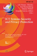 Cover: ICT Systems Security and Privacy Protection - Springer