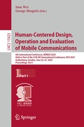 Cover: Human-Centered Design, Operation and Evaluation of Mobile Communications - Springer