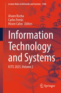 Enlarge image Cover: Information Technology and Systems - Springer
