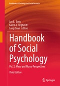 Cover: Handbook of Social Psychology - Springer