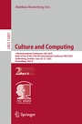 Cover: Culture and Computing - Springer