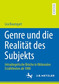 Abbildung von: Genre und die Realität des Subjekts - J.B. Metzler