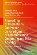Cover: Proceedings of International Conference on Paradigms of Communication, Computing and Data Analytics - Springer Nature Switzerland AG