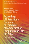Cover: Proceedings of International Conference on Paradigms of Communication, Computing and Data Analytics - Springer