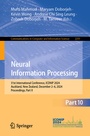 Cover: Neural Information Processing - Springer Nature Switzerland AG