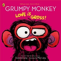 Enlarge image Cover: Grumpy Monkey Love is Gross - Puffin