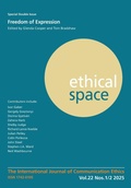 Cover: Ethical Space Vol. 22 Issue 1/2 - Theschoolbook.com