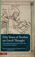 Cover: Fifty Years of Studies on Greek Thought - Brill