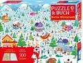 Cover: Puzzle & Buch: Bunte Winterwelt - Usborne
