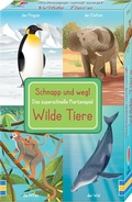 Cover: Schnapp und weg! Das superschnelle Kartenspiel: Wilde Tiere - Usborne