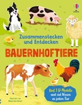 Cover: Zusammenstecken und Entdecken: Bauernhoftiere - Usborne