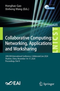 Enlarge image Cover: Collaborative Computing: Networking, Applications and Worksharing - Springer