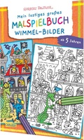 Cover: Mein lustiges gro&szlig;es Malspielbuch: Wimmel-Bilder (ab 5 Jahren) - Carlsen