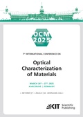 Cover: OCM 2025 - 7th International Conference on Optical Characterization of Materials, March 26th - 27th, 2025, Karlsruhe, Germany : Conference Proceedings - KIT Scientific Publishing