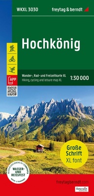 Abbildung von: Hochkönig, Wander-, Rad- und Freizeitkarte XL 1:30.000, freytag & berndt, WKXL 3030 - Freytag-Berndt und ARTARIA