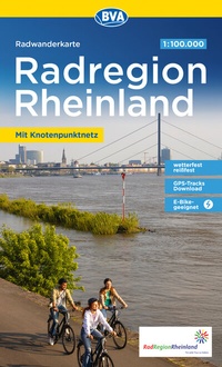 Abbildung von: BVA Radwanderkarte Die schönsten Radtouren in der RadRegion Rheinland 1:100.000, reiß- und wetterfest, GPS-Tracks Download, E-Bike geeignet, mit Knotenpunktnetz und ausgewählten Themenrouten - BVA BikeMedia
