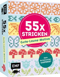 Abbildung von: 55 x stricken - Gute-Laune-Motive: Deine Strickmustersammlung als Kartenset - Edition Michael Fischer / EMF Verlag
