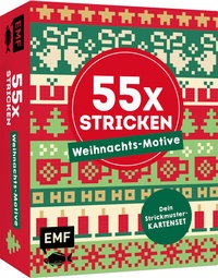 Abbildung von: 55 x stricken - Weihnachts-Motive: Deine Strickmustersammlung als Kartenset - Edition Michael Fischer / EMF Verlag
