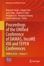 Cover: Proceedings of the UNIfied Conference of DAMAS, IncoME VIII and TEPEN Conferences - Springer