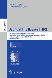 Enlarge image Cover: Artificial Intelligence in HCI - Springer