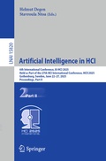 Cover: Artificial Intelligence in HCI - Springer