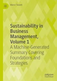 Abbildung von: Sustainability in Business Management, Volume 1 - Palgrave Macmillan