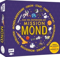 Enlarge image Cover: Das XXL-Entdecker-Set - Mission Mond: 5 Modelle zum Selberbauen, Sachbuch, Experimente und Rakete - Edition Michael Fischer / EMF Verlag